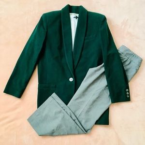 Valerie Stevens Vintage Forest Green Wool Coat Size 6